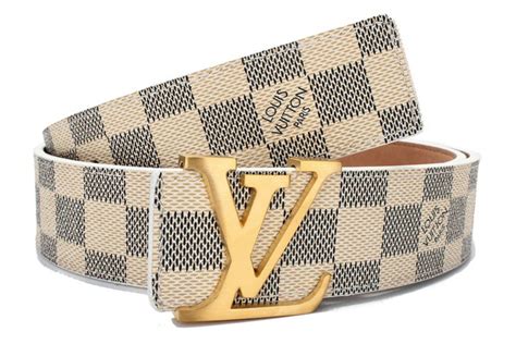 louis vuitton belt white and gold